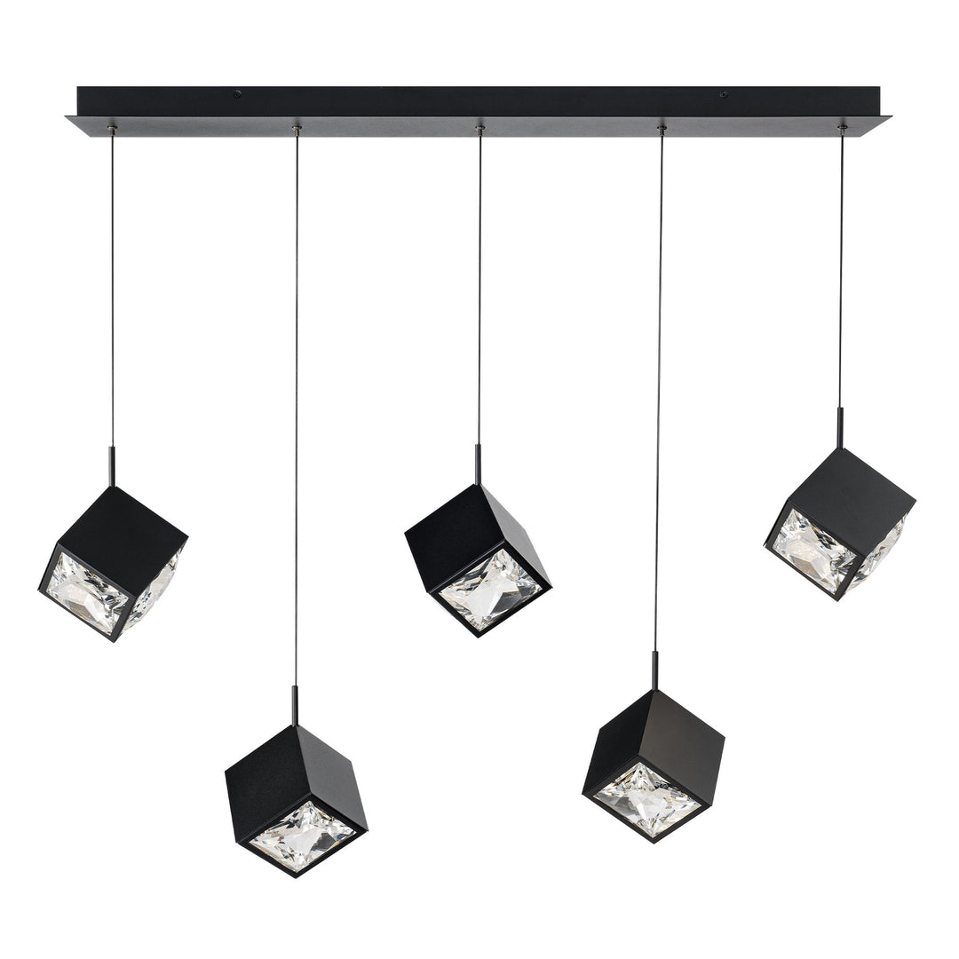 Ice Cube Linear Multi Light 4CCT in Black by WAC Lighting