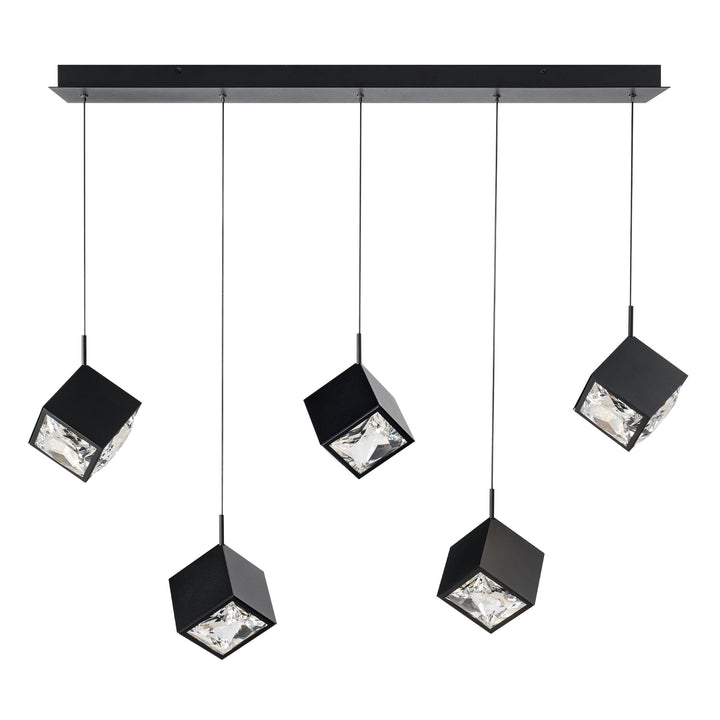 Ice Cube Linear Multi Light 4CCT in Black by WAC Lighting