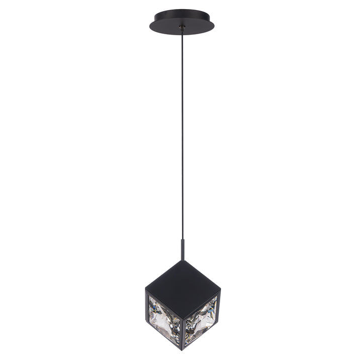 Ice Cube Mini Pendant 3500K in Black by WAC Lighting