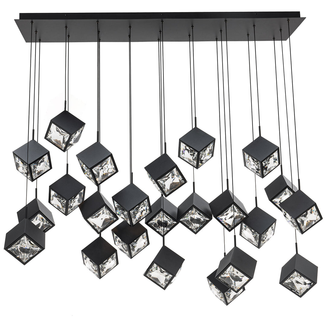 Ice Cube Linear Multi Light 4CCT in Black by WAC Lighting
