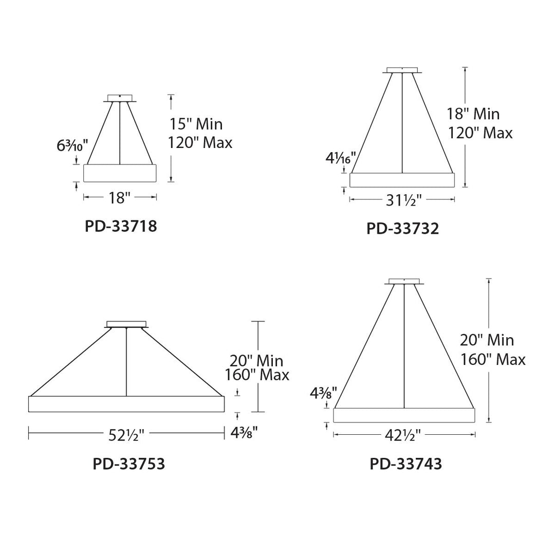 Corso Pendant 3000K by WAC Lighting - view 9
