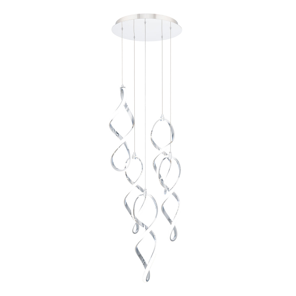 Interlace Round Multi Light 4CCT in Chrome by WAC Lighting