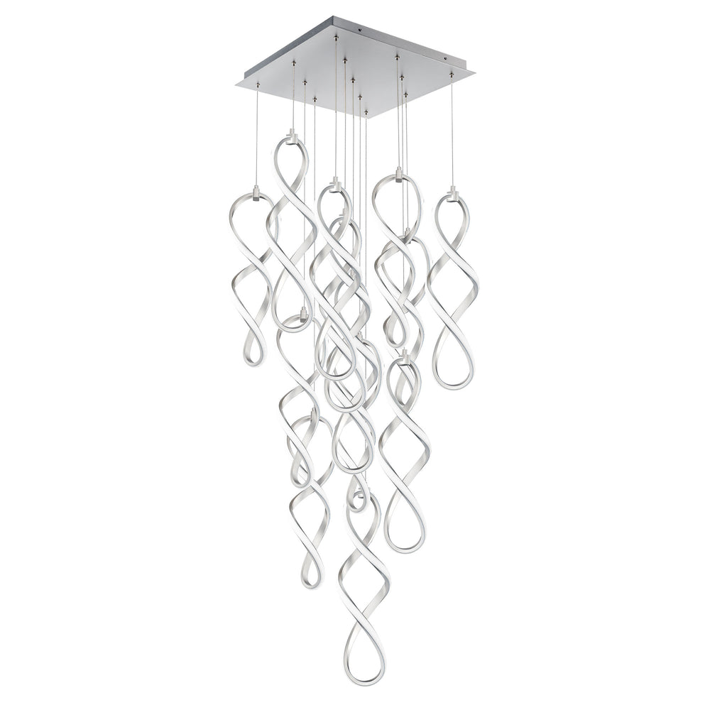 Interlace Square Multi Light 4CCT in Chrome by WAC Lighting