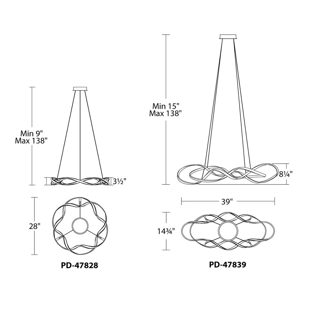 Interlace Pendant 3000K by WAC Lighting - view 8