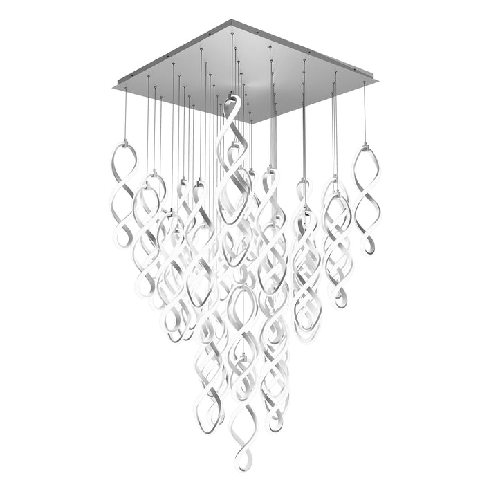Interlace Square Multi Light 4CCT in Chrome by WAC Lighting