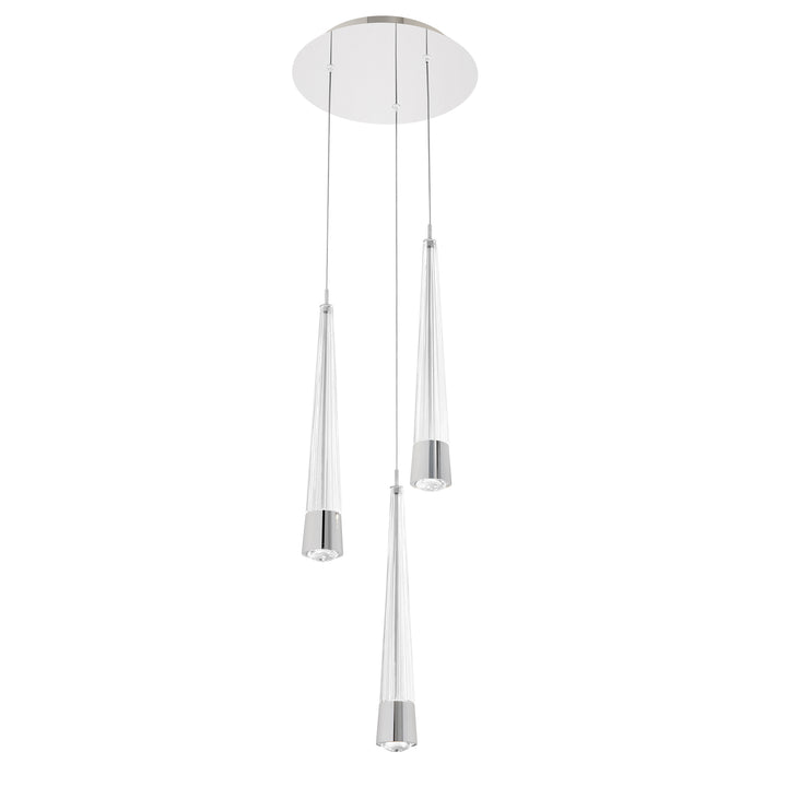 Quill Round Multi Light 4CCT in Chrome by WAC Lighting