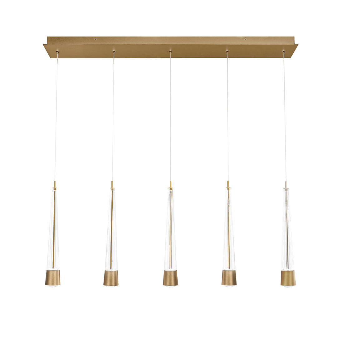 Quill Linear Multi Light 4CCT in Aged Brass by WAC Lighting
