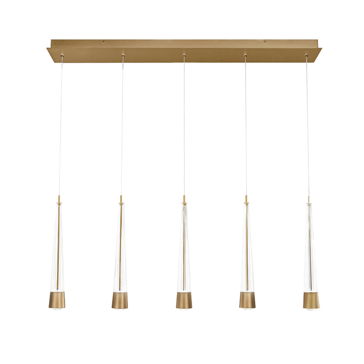 Quill Linear Multi Light 4CCT in Aged Brass by WAC Lighting