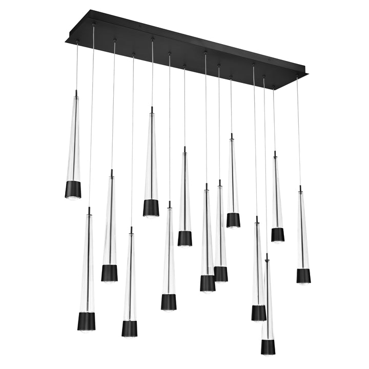 Quill Linear Multi Light 4CCT in Black by WAC Lighting