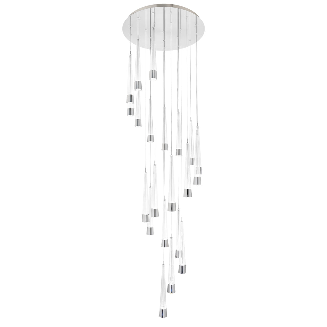 Quill Round Multi Light 4CCT in Chrome by WAC Lighting