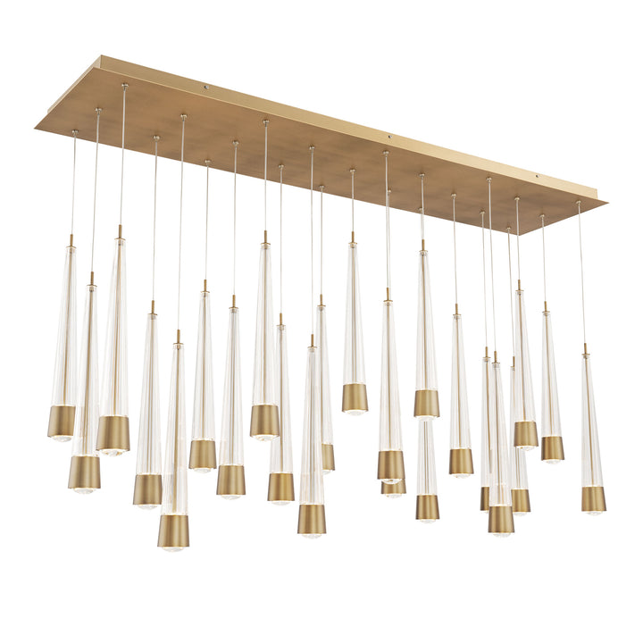 Quill Linear Multi Light 4CCT in Aged Brass by WAC Lighting