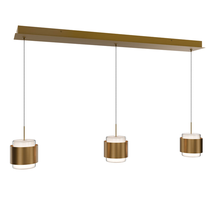 Banded Linear Multi Light 4CCT in Aged Brass by WAC Lighting