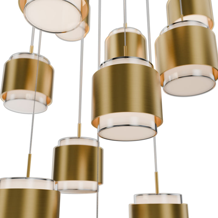 Banded Square Multi Light 4CCT