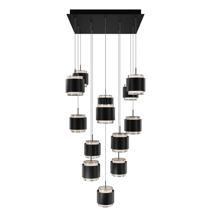 Banded Square Multi Light 4CCT