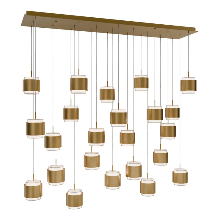 Banded Linear Multi Light 4CCT in Aged Brass by WAC Lighting