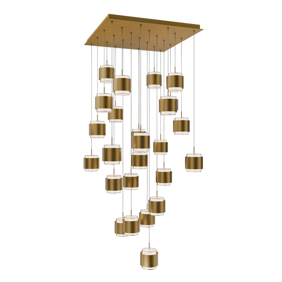Banded Square Multi Light 4CCT