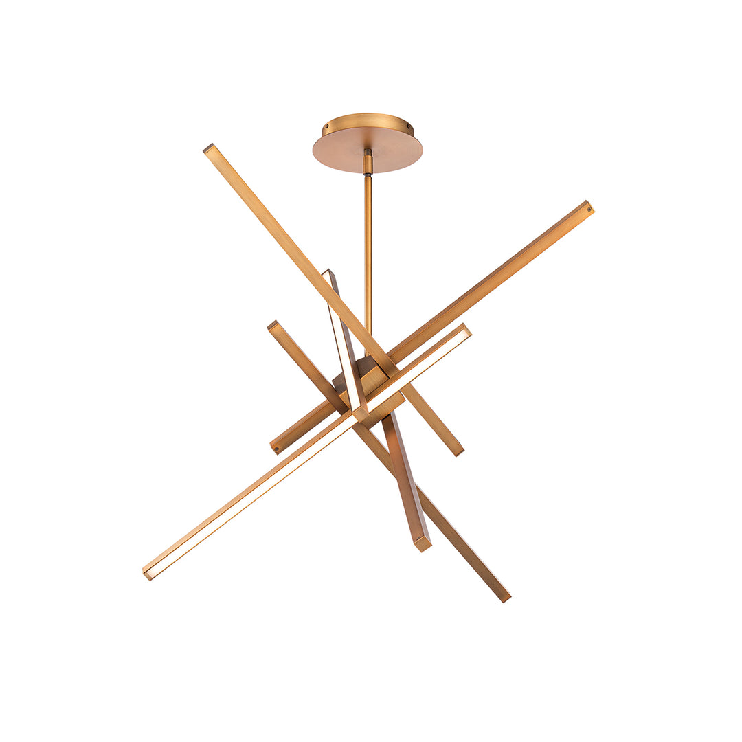 Parallax Pendant 3000K in Aged Brass by WAC Lighting