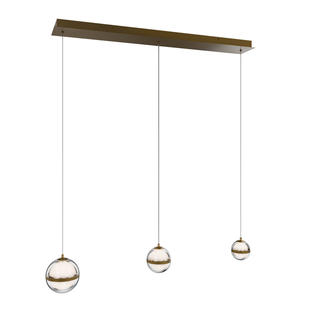 Cyllindra Linear Multi Light 4CCT in Aged Brass by WAC Lighting