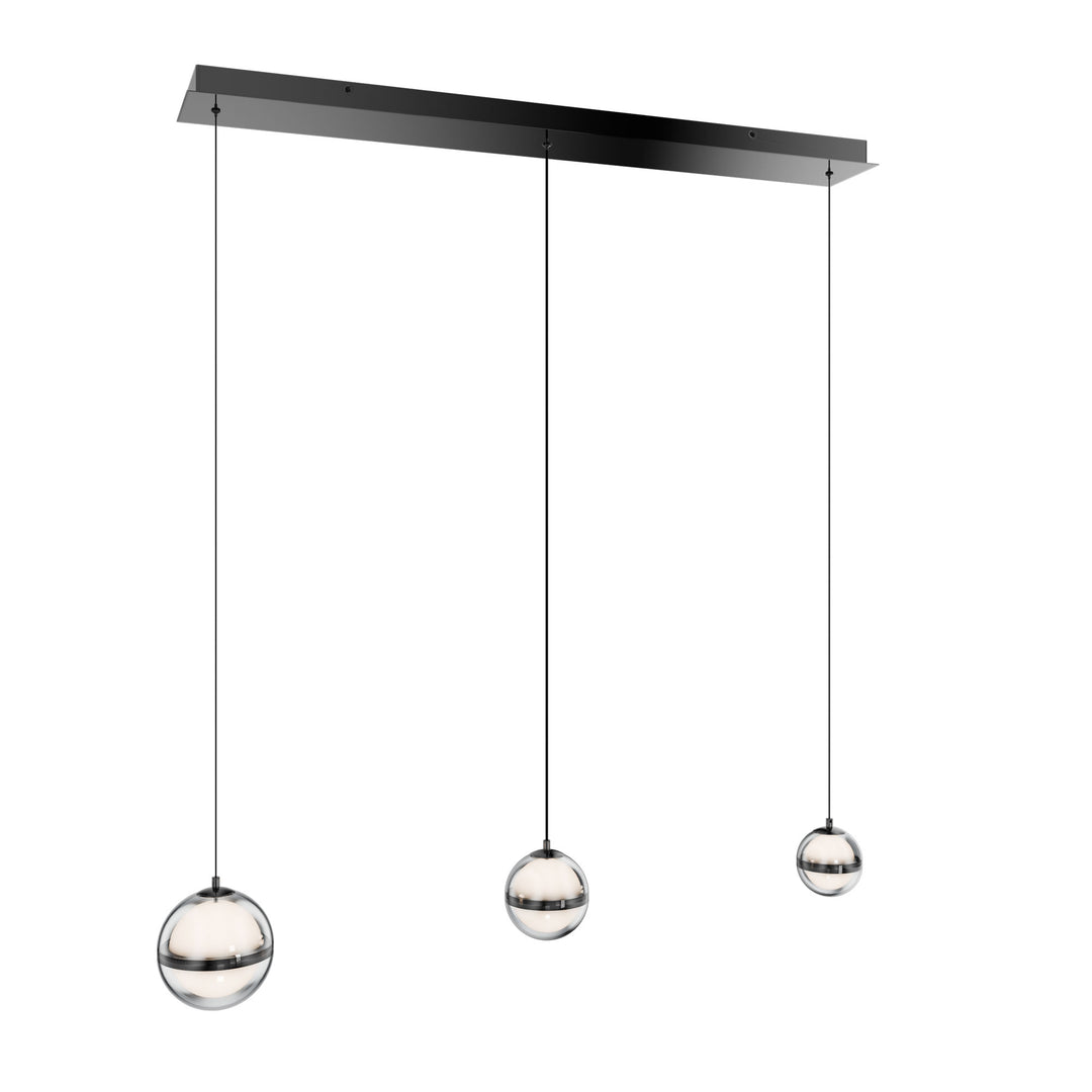 Cyllindra Linear Multi Light 4CCT in Black Chrome by WAC Lighting