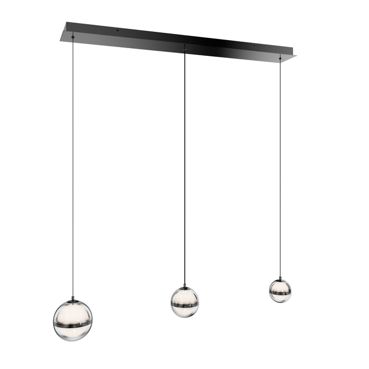 Cyllindra Linear Multi Light 4CCT in Black Chrome by WAC Lighting