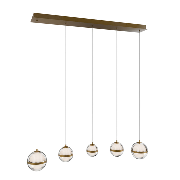 Cyllindra Linear Multi Light 4CCT in Aged Brass by WAC Lighting