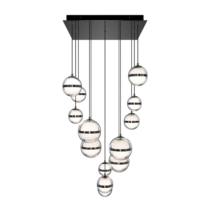 Cyllindra Square Multi Light 4CCT in Black Chrome by WAC Lighting