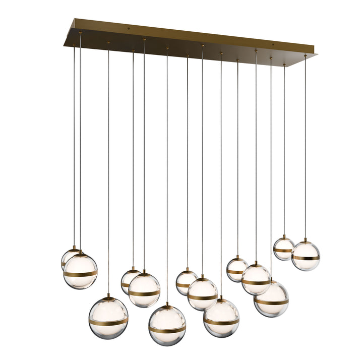 Cyllindra Linear Multi Light 4CCT in Aged Brass by WAC Lighting