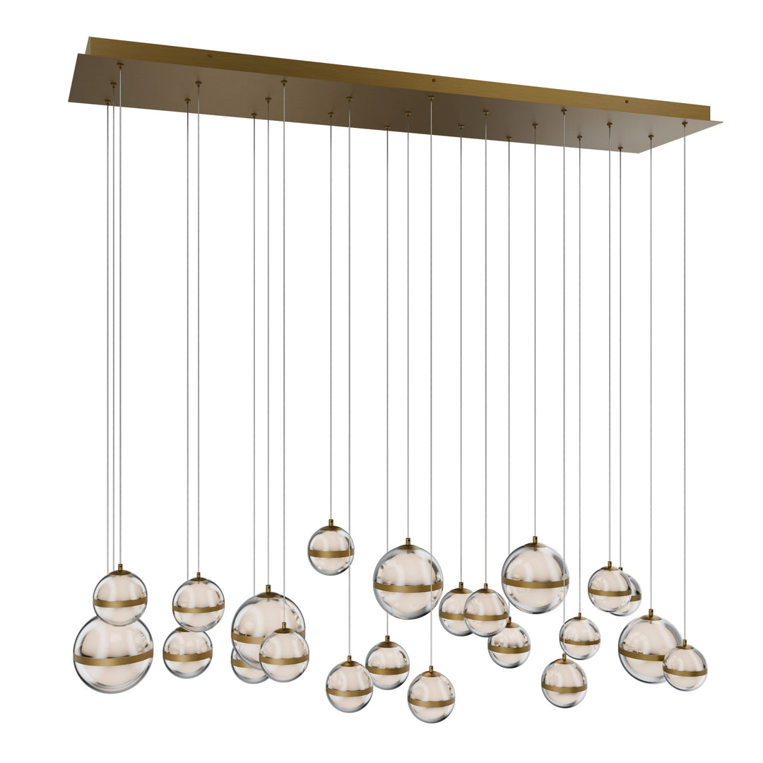 Cyllindra Linear Multi Light 4CCT in Aged Brass by WAC Lighting