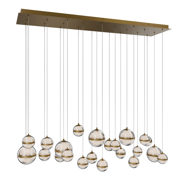 Cyllindra Linear Multi Light 4CCT in Aged Brass by WAC Lighting