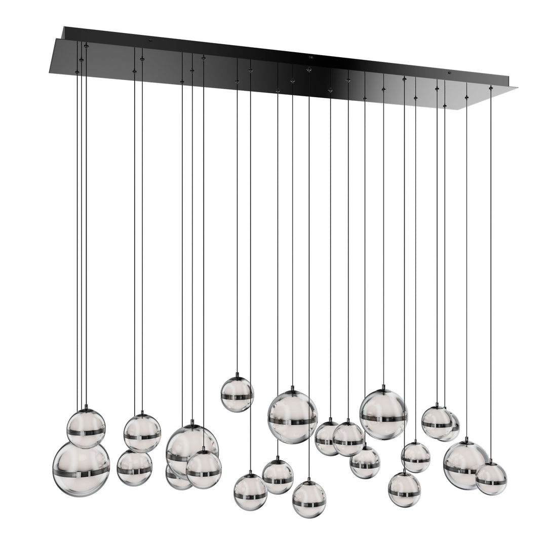 Cyllindra Linear Multi Light 4CCT in Black Chrome by WAC Lighting