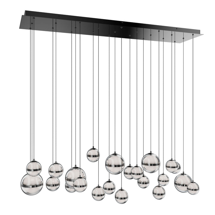 Cyllindra Linear Multi Light 4CCT in Black Chrome by WAC Lighting