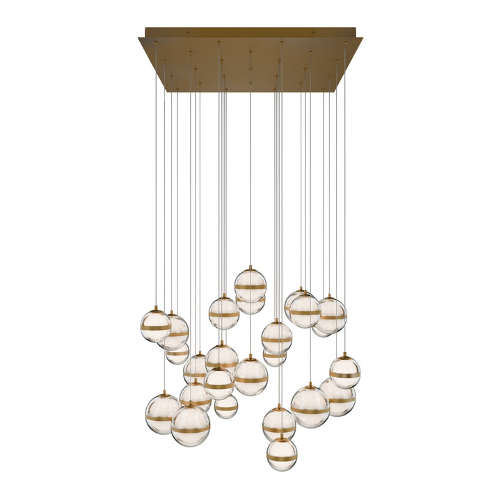 Cyllindra Square Multi Light 4CCT in Aged Brass by WAC Lighting