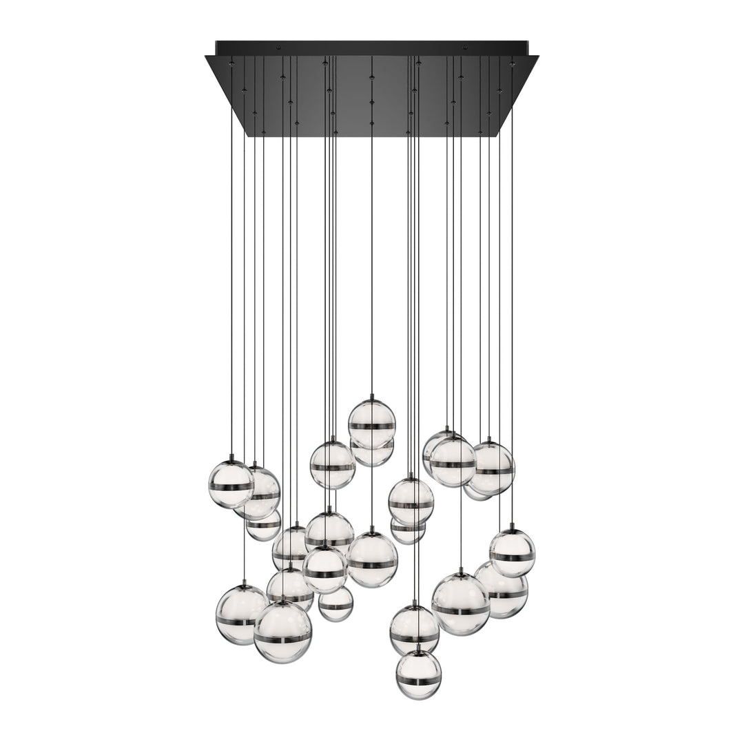 Cyllindra Square Multi Light 4CCT in Black Chrome by WAC Lighting