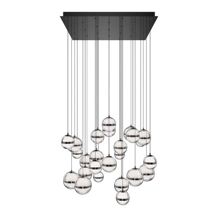 Cyllindra Square Multi Light 4CCT in Black Chrome by WAC Lighting