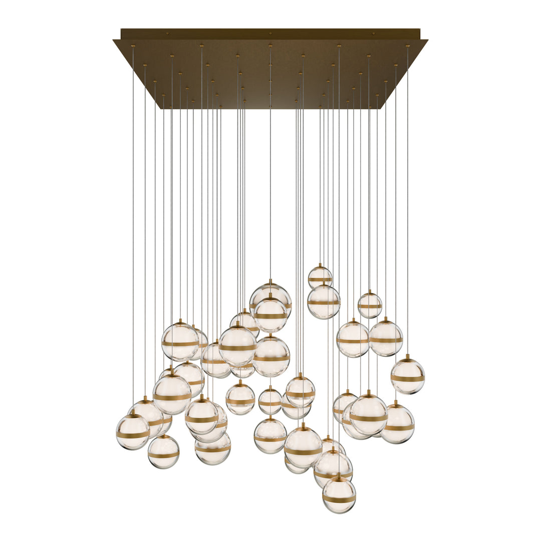 Cyllindra Square Multi Light 4CCT in Aged Brass by WAC Lighting