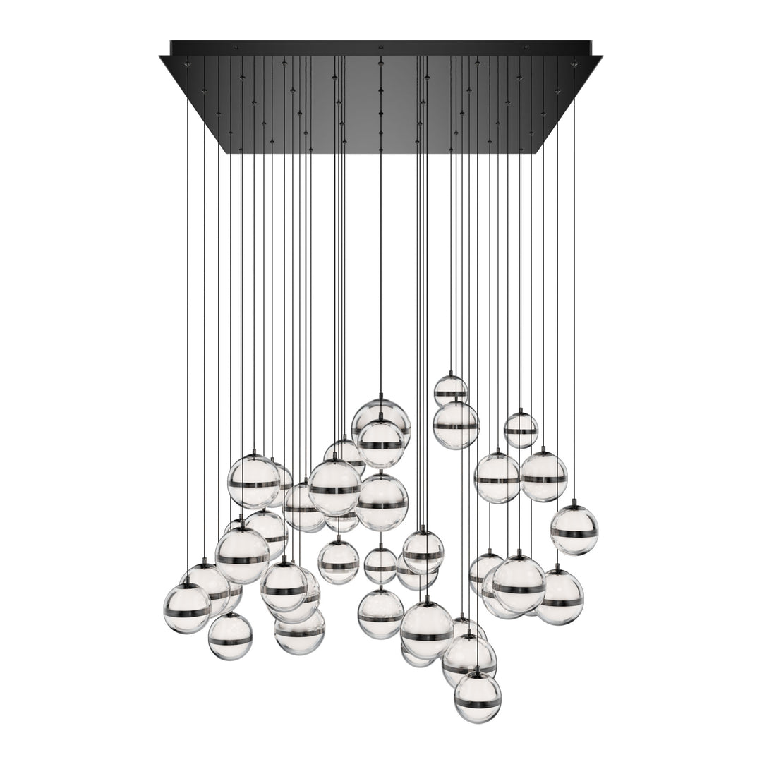 Cyllindra Square Multi Light 4CCT in Black Chrome by WAC Lighting