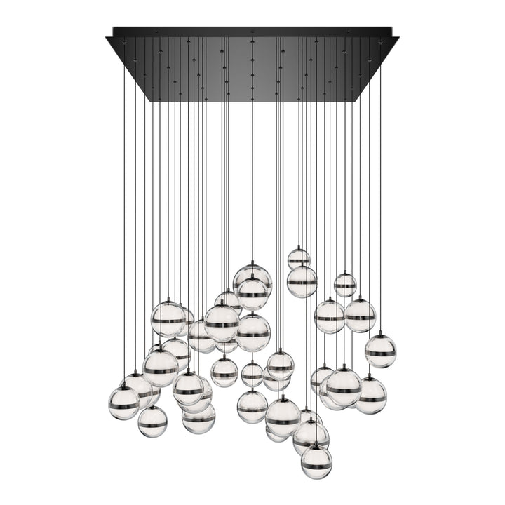 Cyllindra Square Multi Light 4CCT in Black Chrome by WAC Lighting