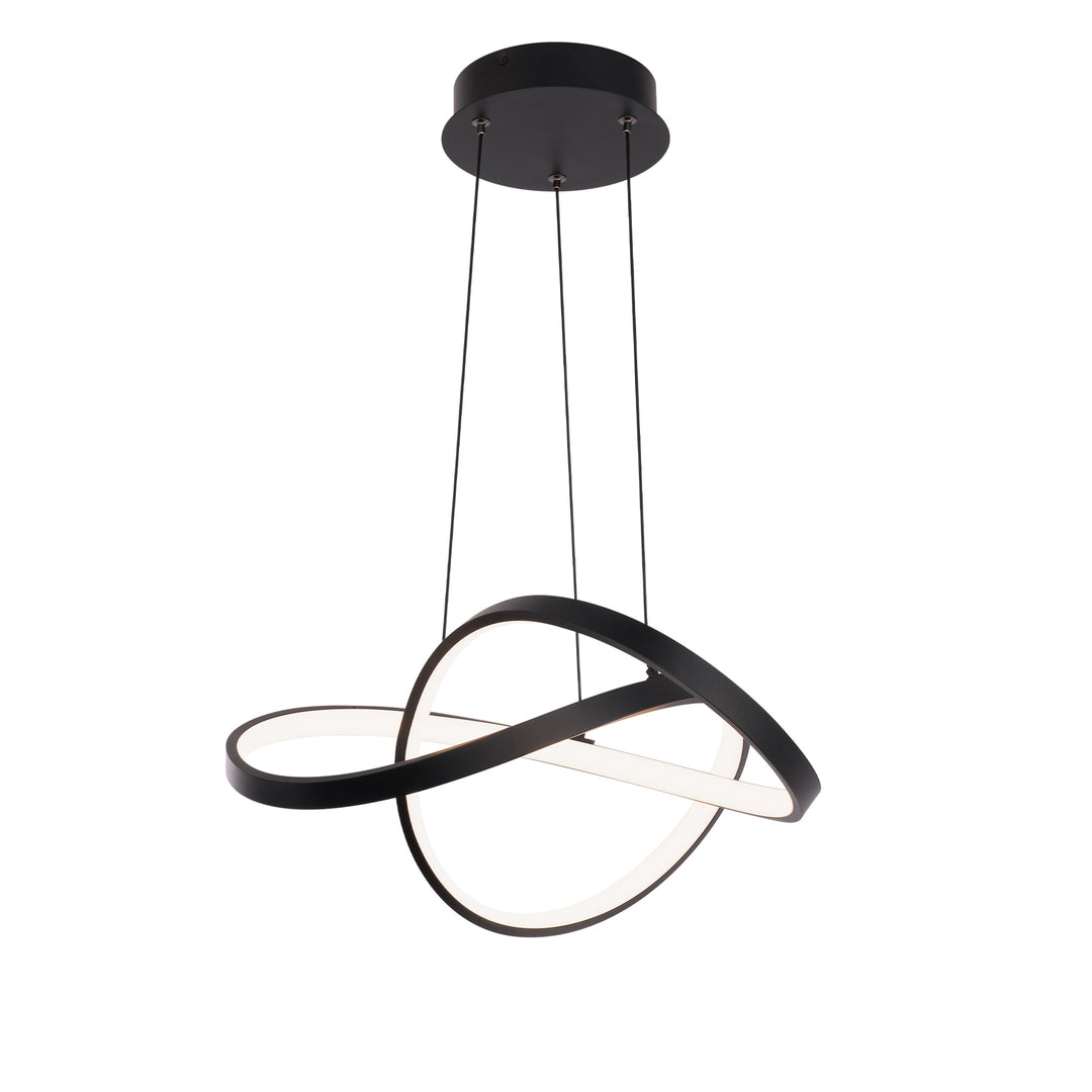 Vornado Chandelier 3000K in Black by WAC Lighting