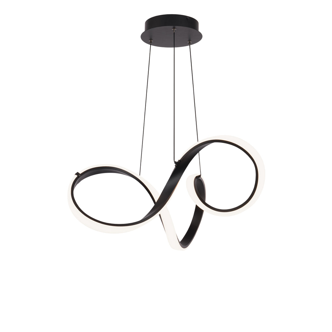 Vornado Chandelier 3000K in Black by WAC Lighting