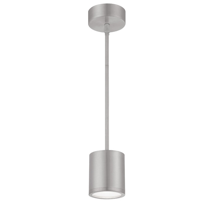 Tube Pendant Downlight Ceiling Mount 3000K in Brushed Aluminum by WAC Lighting