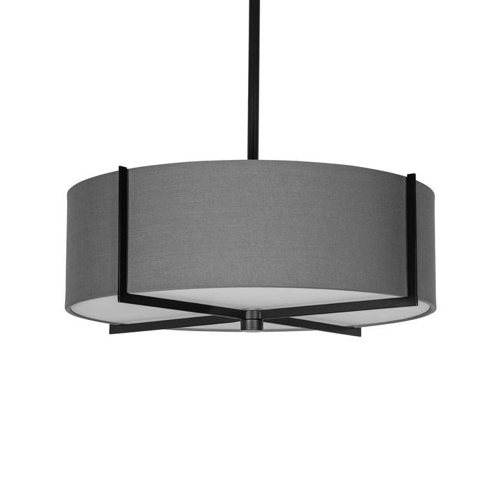 Strata Pendant in Black and Grey with Grey Shade by Russell