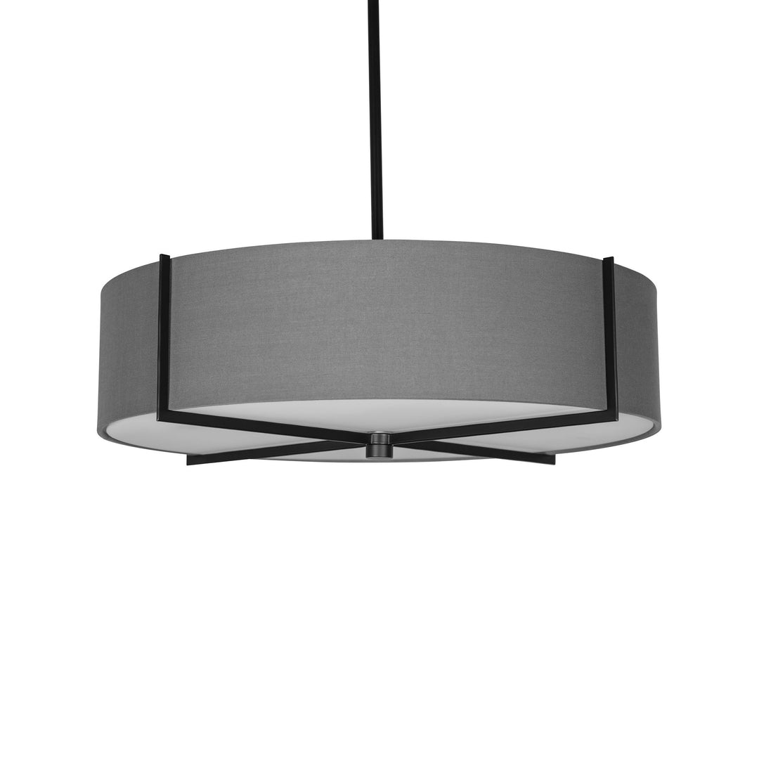 Strata Pendant in Black and Grey with Grey Shade by Russell