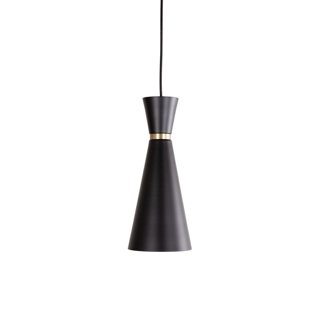 Konic Pendant in Black and Soft Gold by Russell