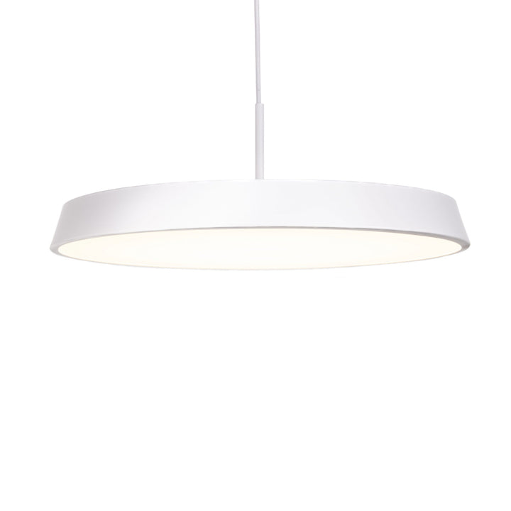 Leeds LED Pendant in White and Soft Gold by Russell