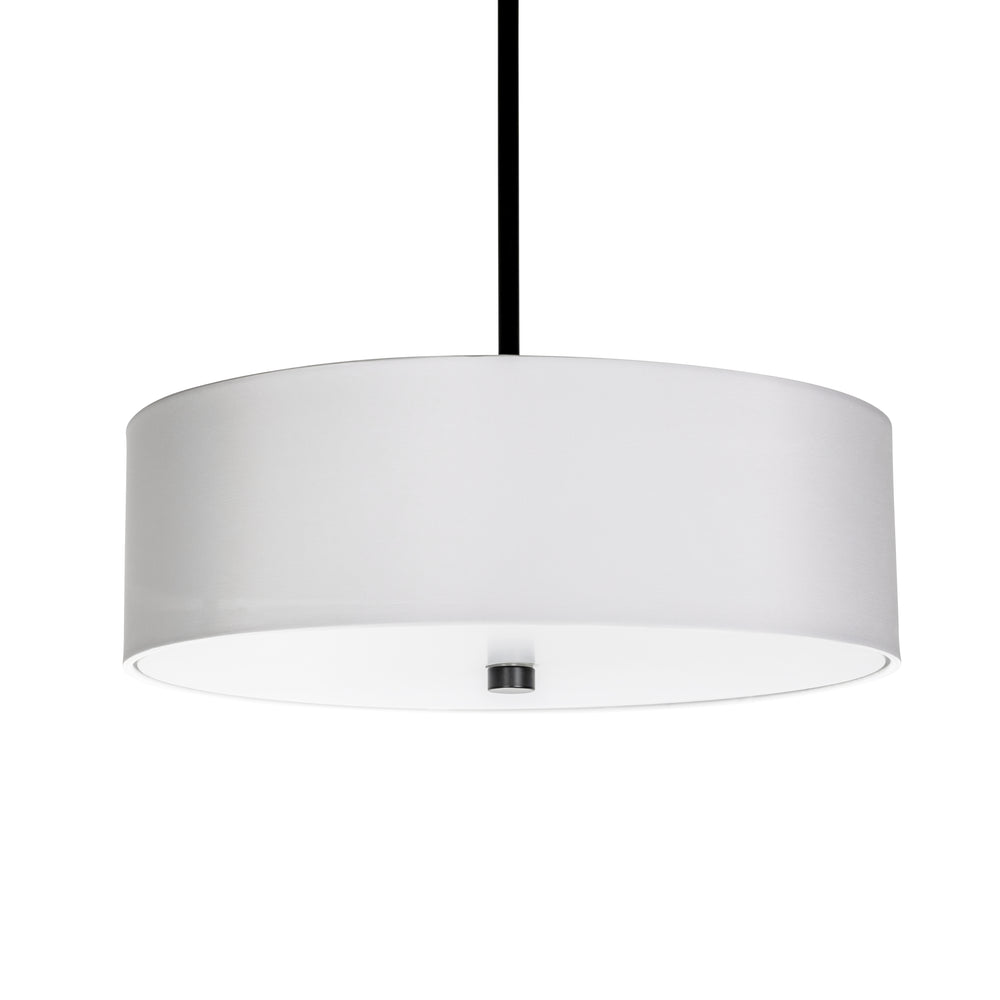 Vyre Pendant in Black and White with White Shade by Russell