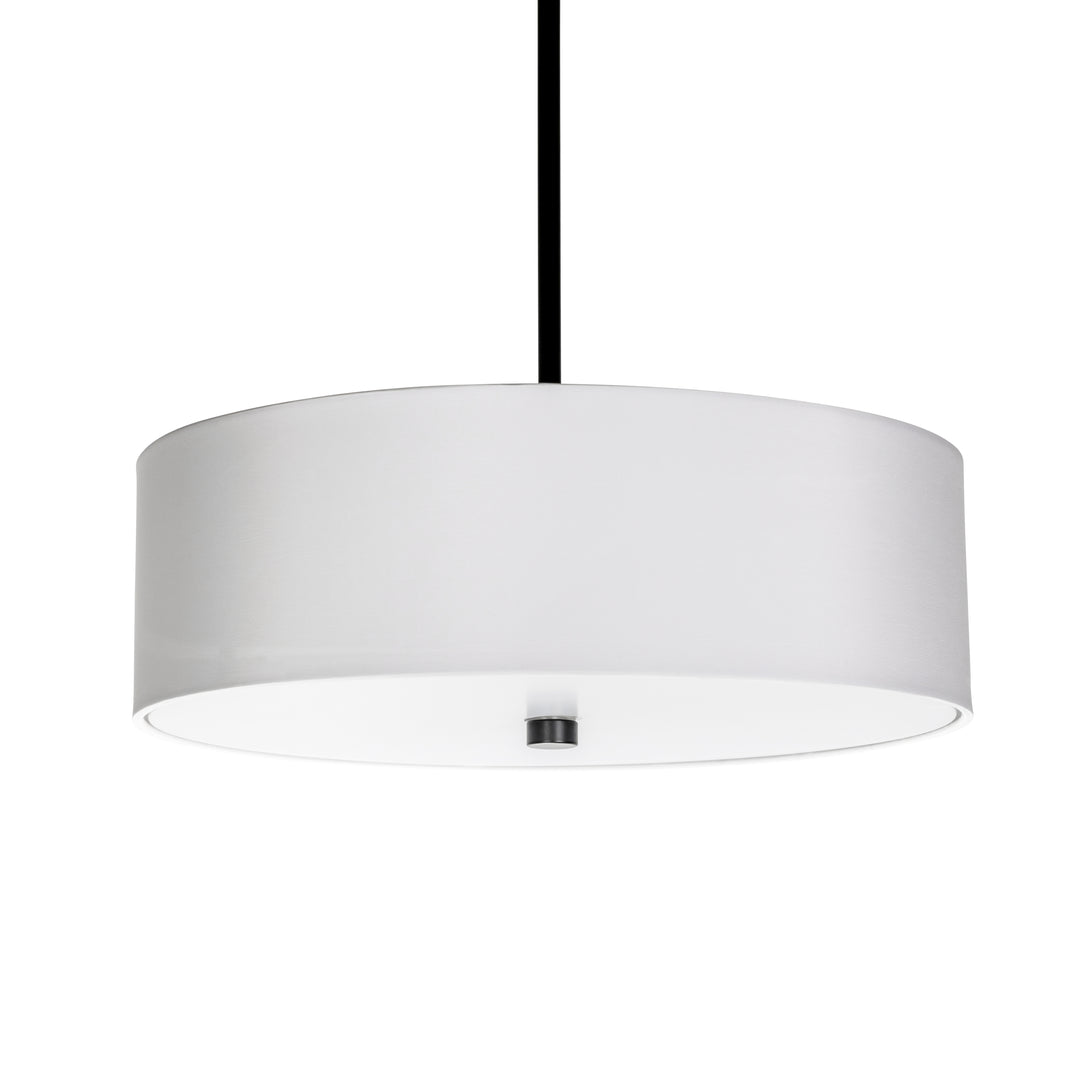 Vyre Pendant in Black and White with White Shade by Russell