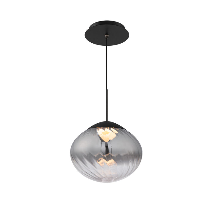 Swayzey Pendant 4CCT in Black/Smoke Glass by WAC Lighting