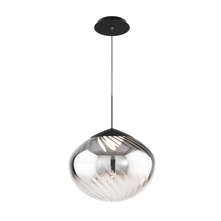 Swayzey Pendant 4CCT in Black/Smoke Glass by WAC Lighting