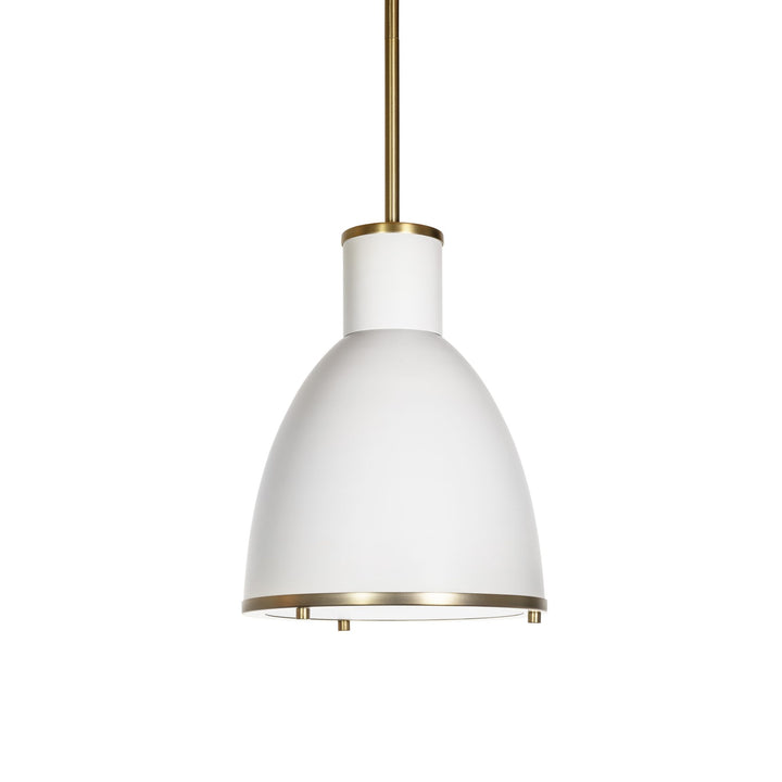 Percussion Pendant in White and Soft Gold by Russell