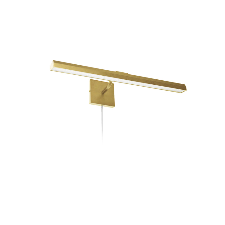 Leonardo 30W Picture Light in Aged Brass by Dainolite